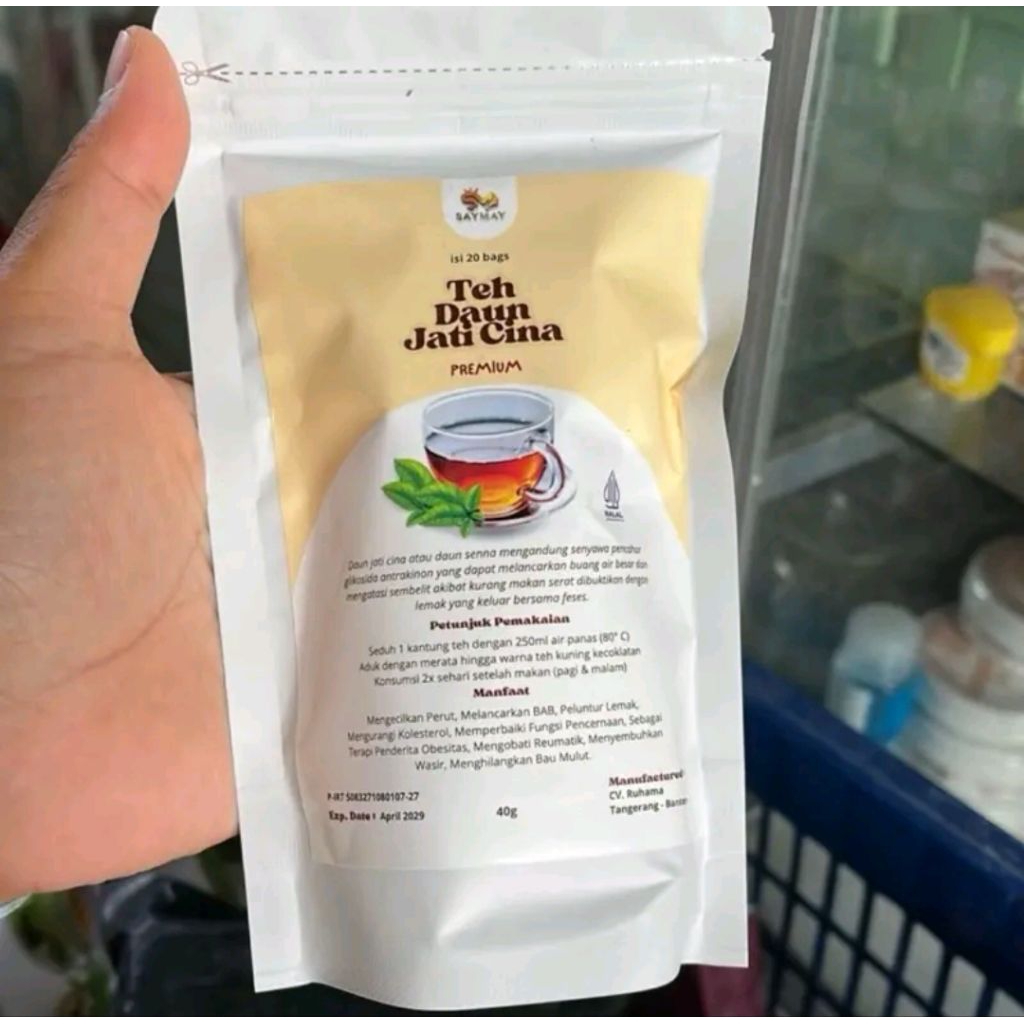 

SAY MAY ISI 20 BAGS | TEA PIJUET DAUN JATI CINA | HELBALtea isi 20 kantong