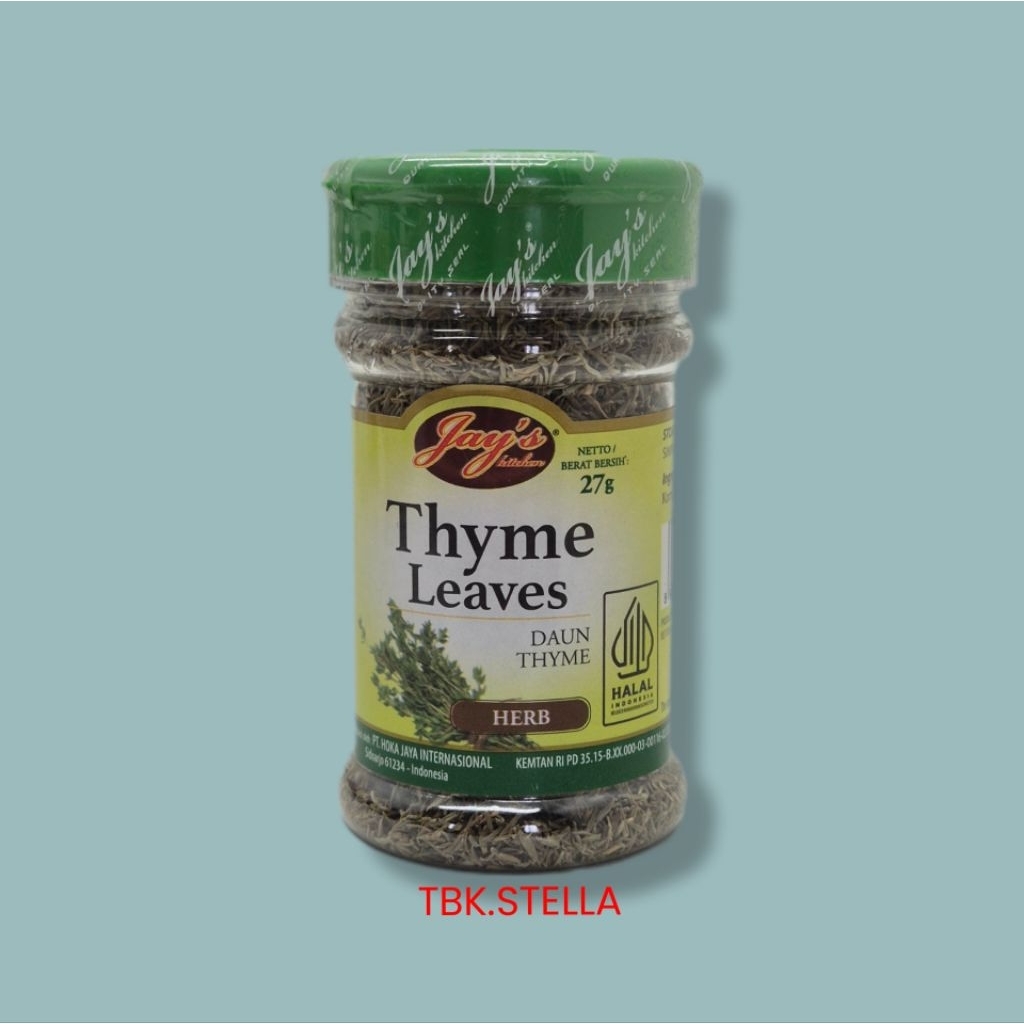 

DAUN THYME / JAYS THYME LEAVES 27 GR (EXPIRED SEPT 2025)