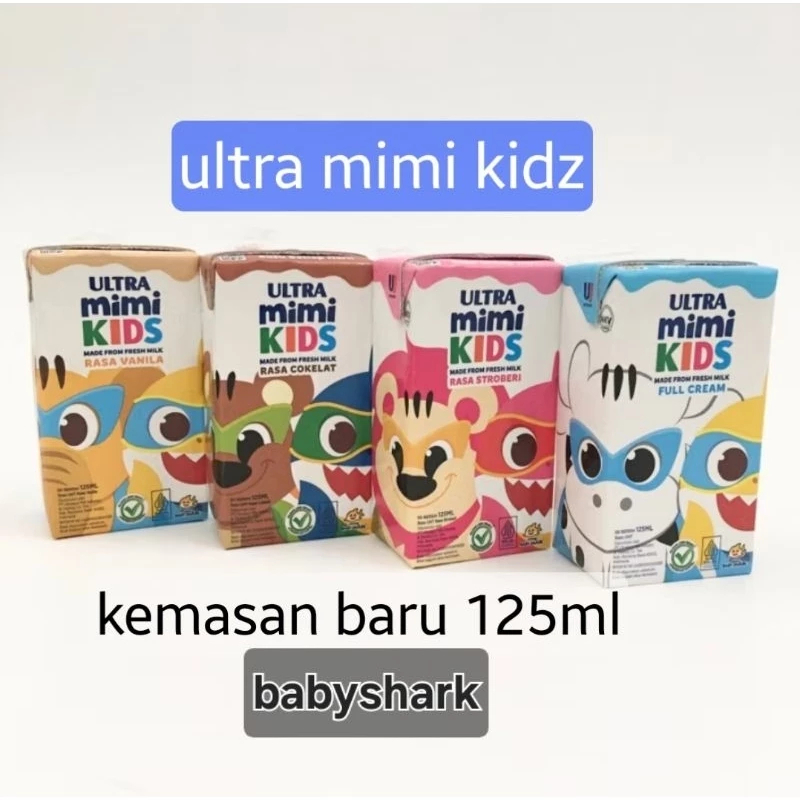 

Susu 125ml mimi ultra vanila strawbery coklat fullcream fresh milk segar bergizi anak kecil minuman rasa susu