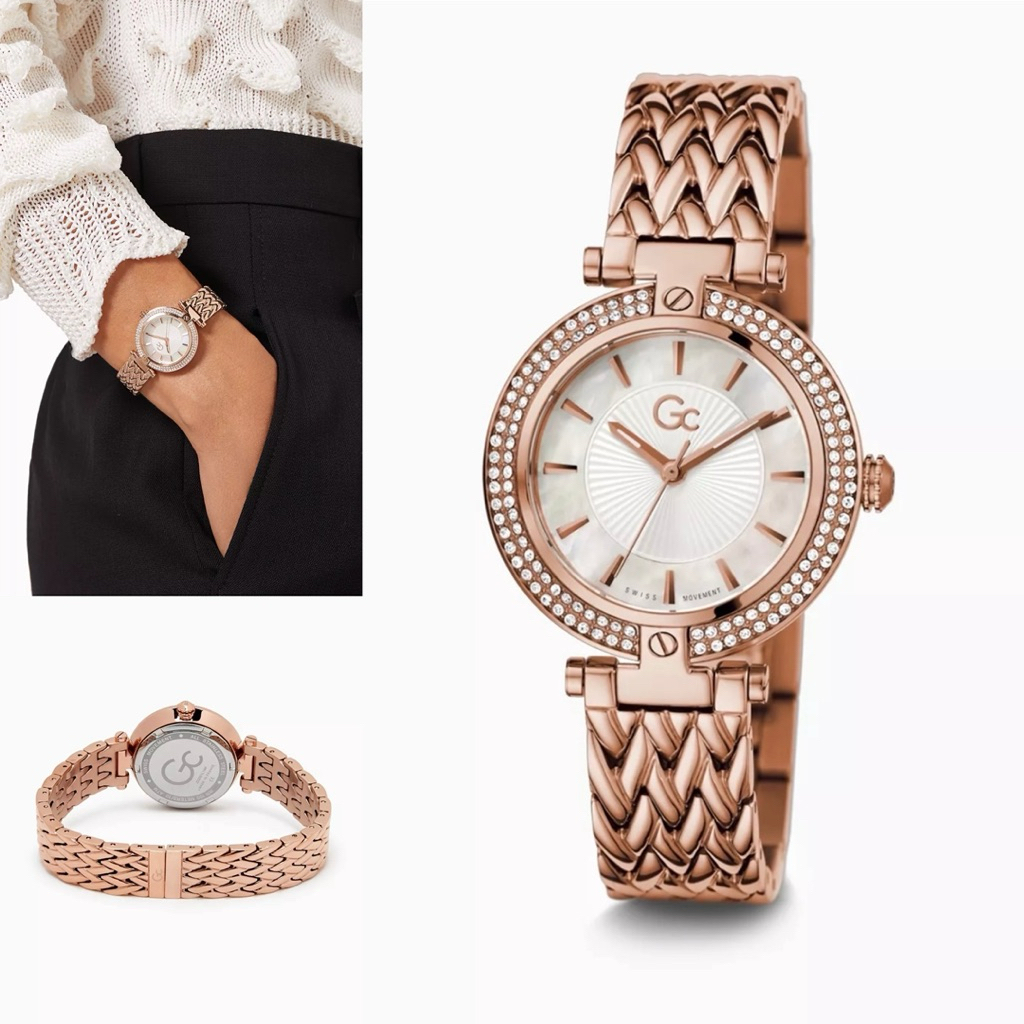 [Brand NEW] ORIGINAL 100% GC White Vogue Quartz Watch 32mm Women Z22002L1MF