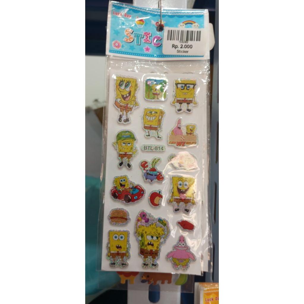 

mainan anak sticker Spongebob