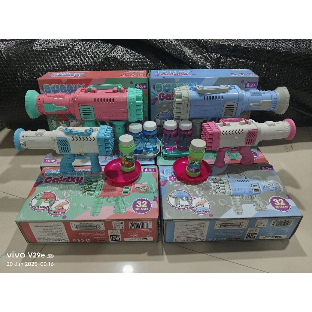 Mainan Anak Bubble GunMachine Gun Bazoka Bubble Gun 32