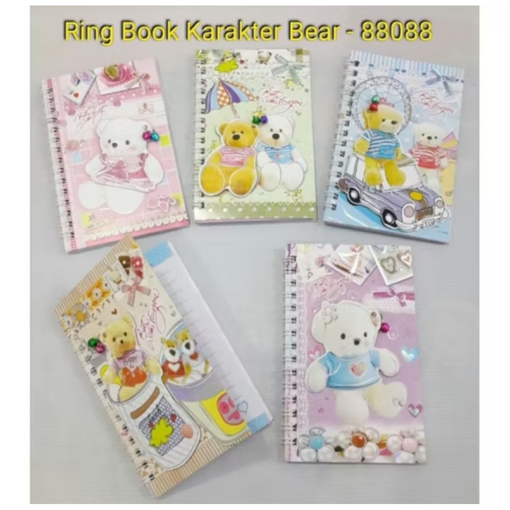 

Ring book / Buku tulis spiral/Agenda/Memo Fancy Notebook