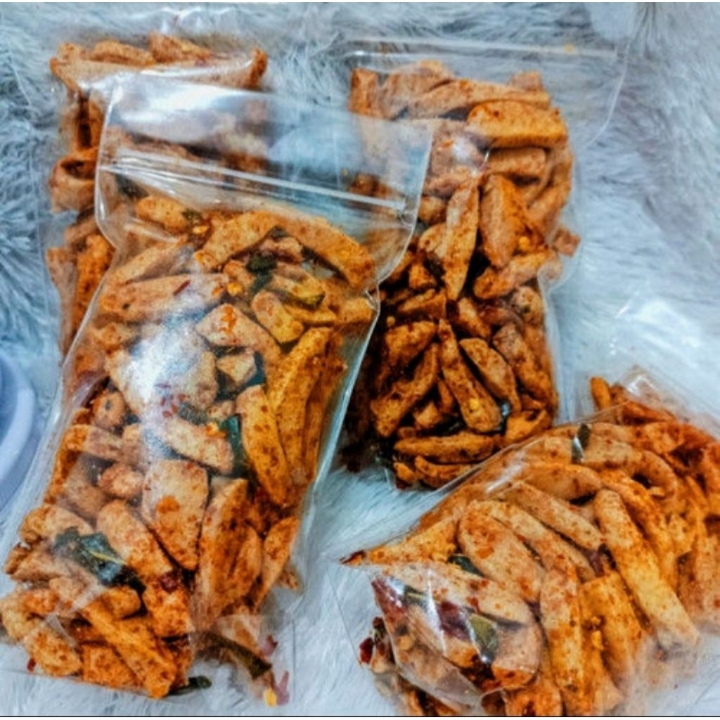 

cemilan keripik basreng crispy asin gurihh