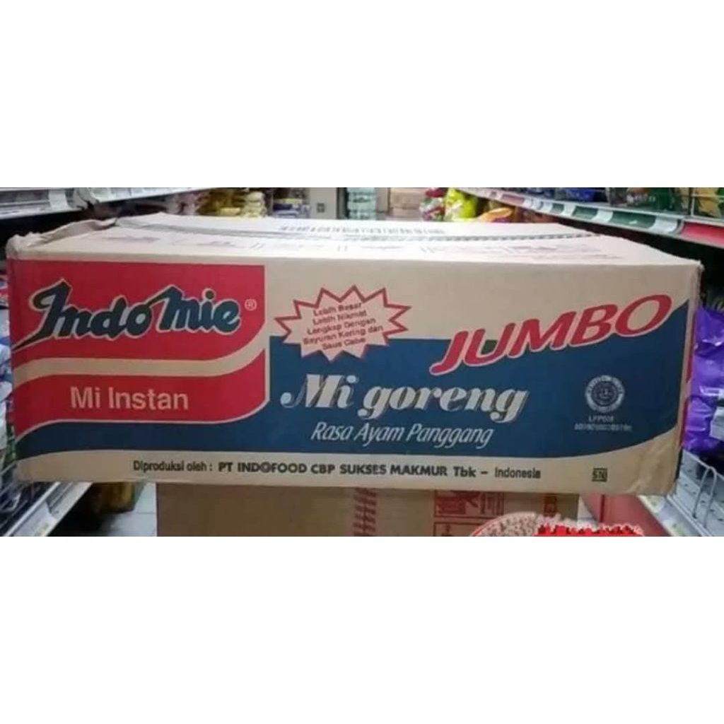 

Indomie Goreng Jumbo isi 24 Pcs (Per Karton)