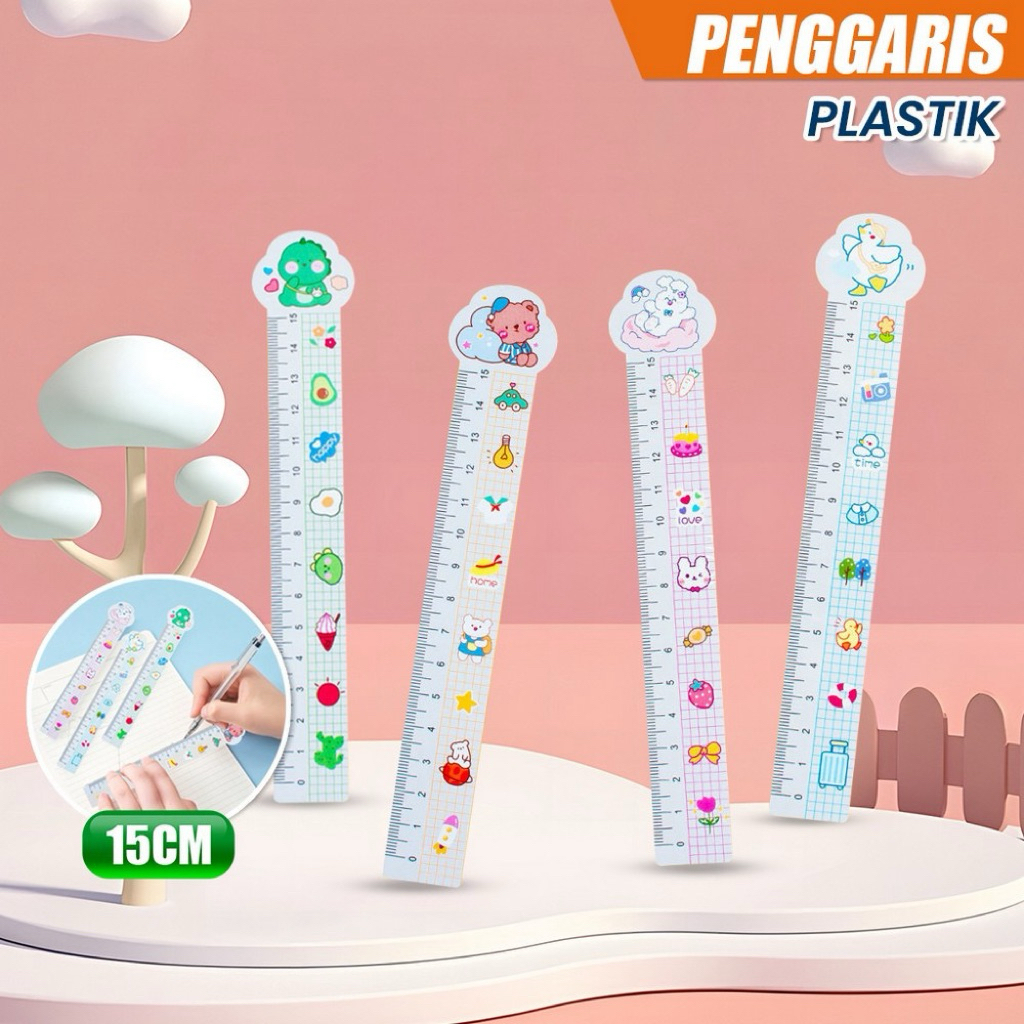 

Penggaris Plastik Fancy Lucu 15 cm