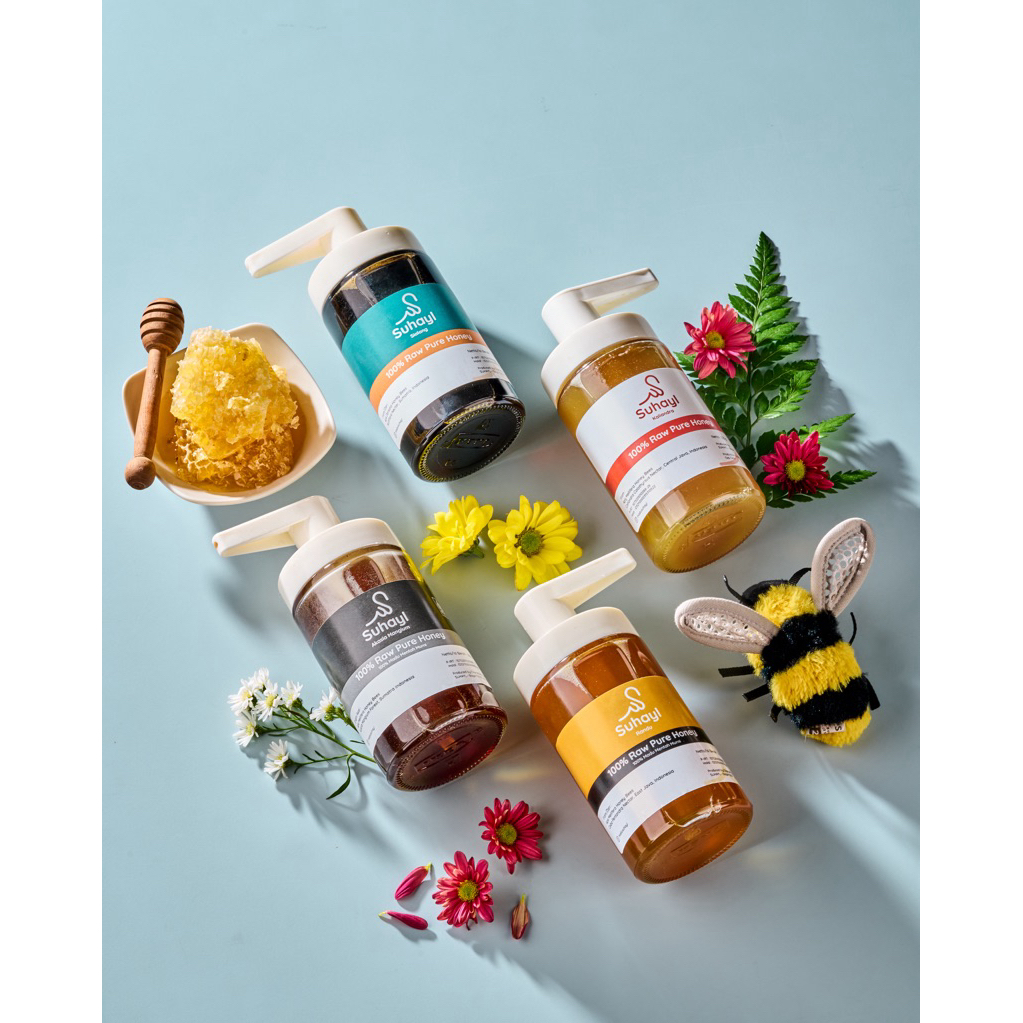 

Madu suhayl Raw and pure honey botol pump 225 gram