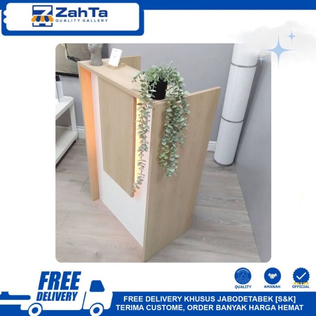 Meja Kasir Single Lampu|Meja Kasir Mini|Meja Kasir Bazar