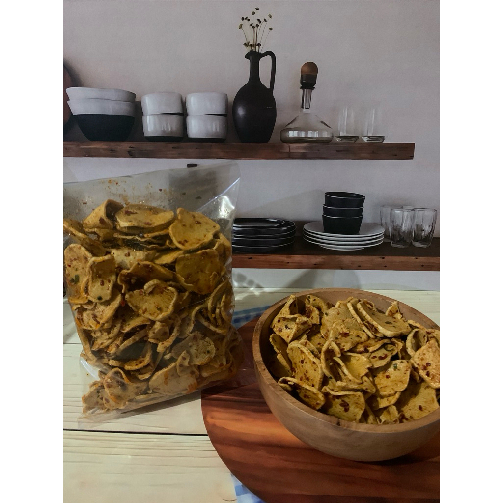 

Basreng Pedas Daun Jeruk kemasan 500gr