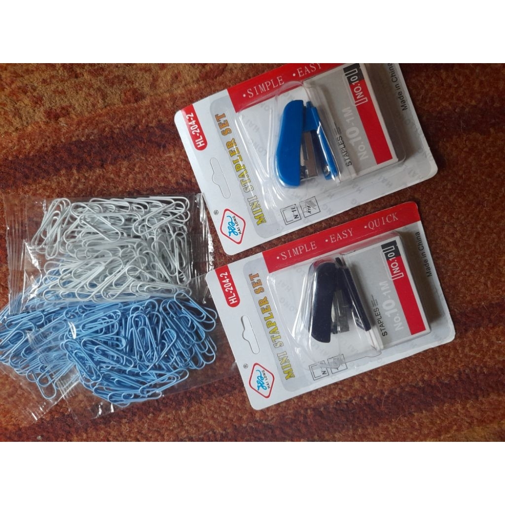 

staples + isi dan clip paper