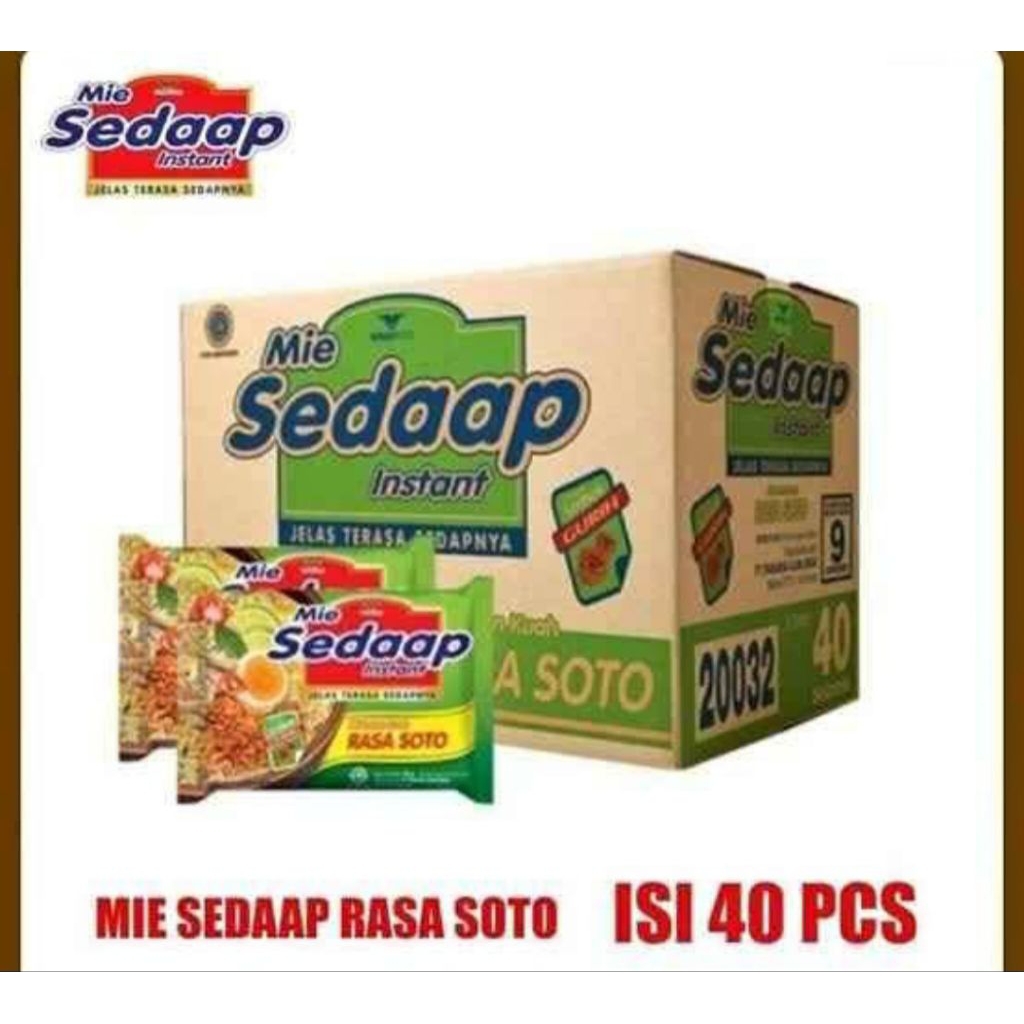 

Mie Sedaap Soto 1 dus isi 40 pcs