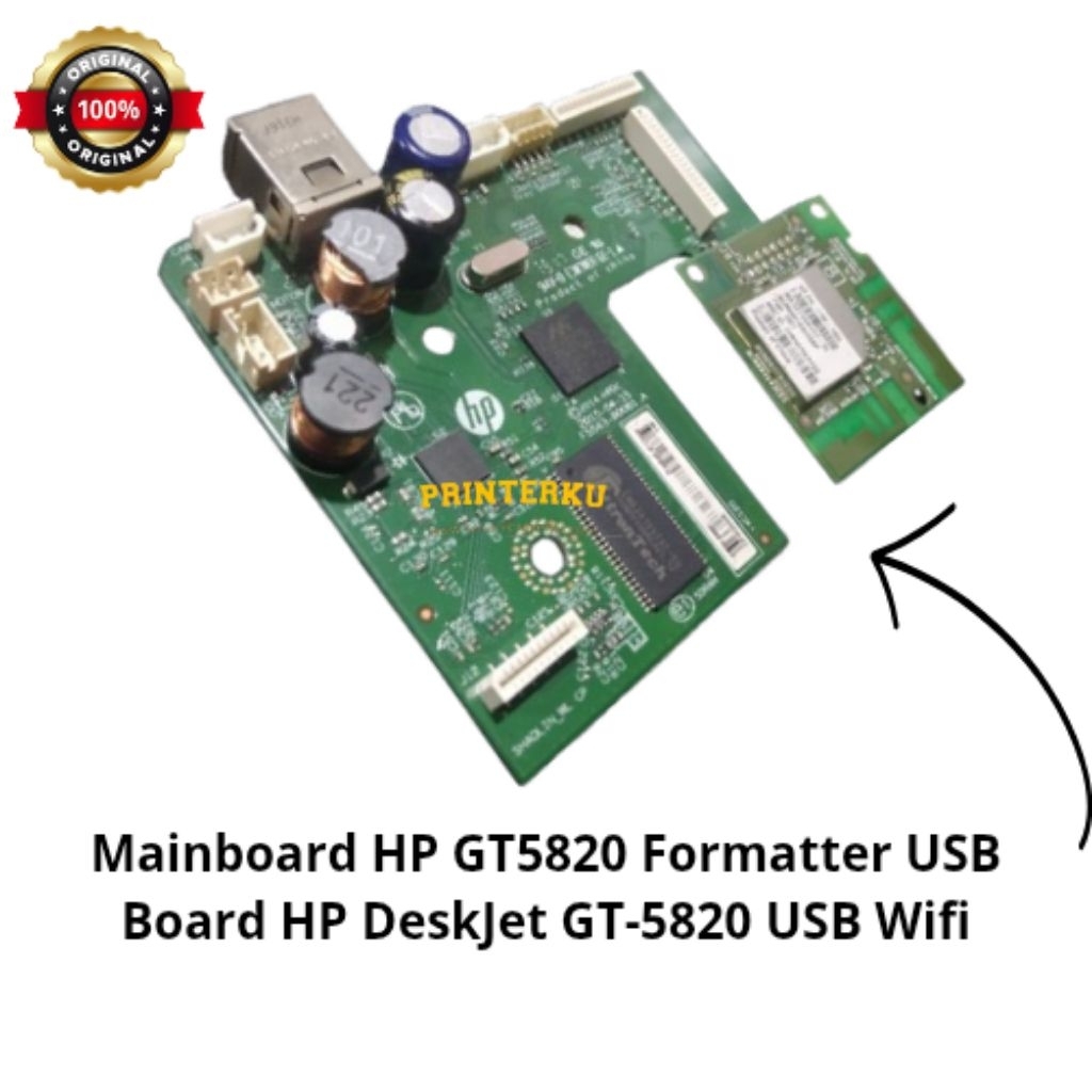 Mainboard HP GT5820 Formatter USB Board HP DeskJet GT-5820 USB Wifi
