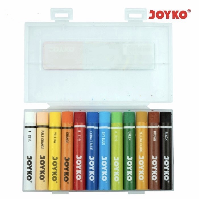 

Crayon Mini 12 Oil Pastels OP - 12CR (12 Warna) Joyko