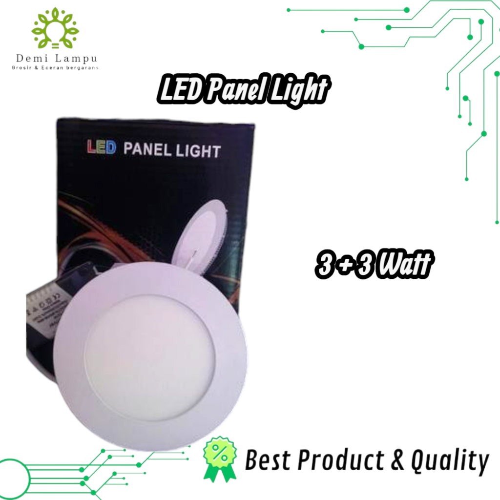 Lampu downlight led panel inbow 6w gypsum lampu led ceiling plafon bulat