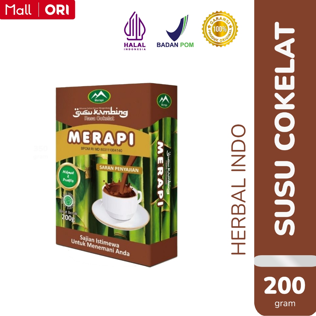 

HIU Susu Kambing Etawa Merapi Cokelat | Susu Bubuk Kesehatan 200 gram Herbal Indo Utama