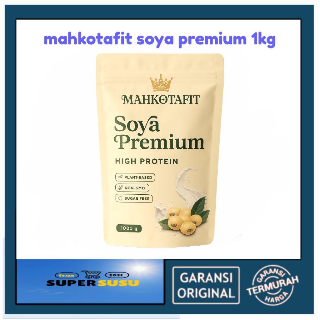

Mahkotafit soya premium bubuk kedelai murni 1000 gr