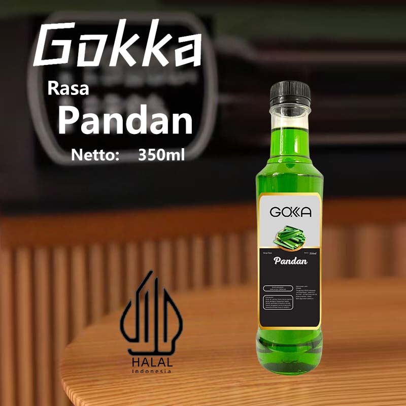 

Gokka Sirup Pandan 350ml - Minuman Segar Rasa Pandan / Pandan Syrup