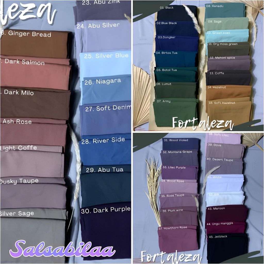 Kain Fortaleza, Kain Fortaleza meteran, Kain gamis, Kain Hijab