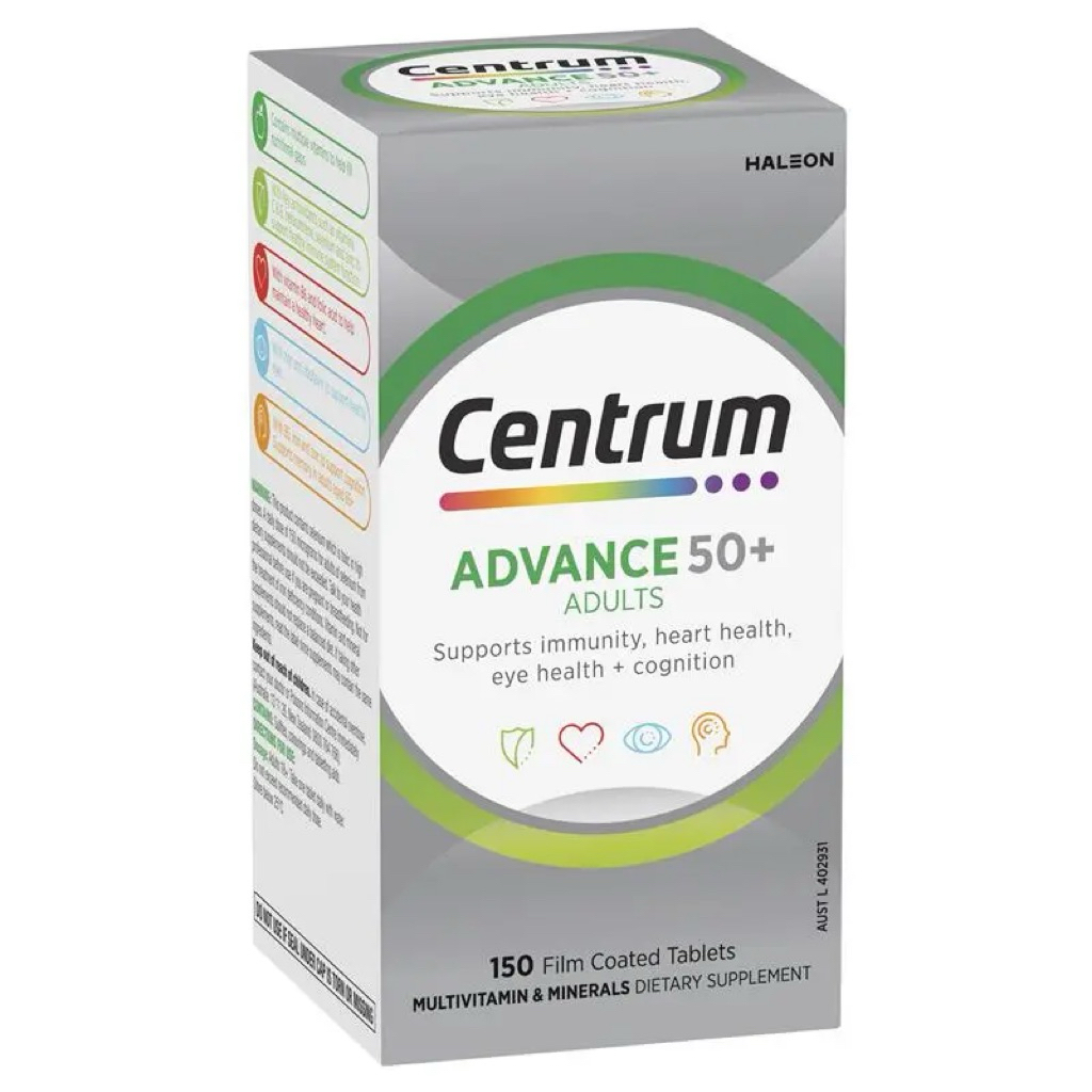 Centrum Advance 50+ 150 Tablets - Australia