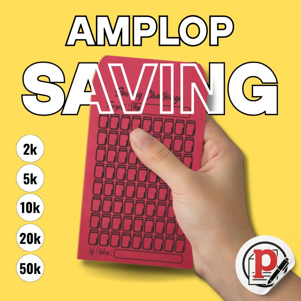 Amplop Saving Challenge Amplop Target Menabung Tantangan Menabung 30 Hari