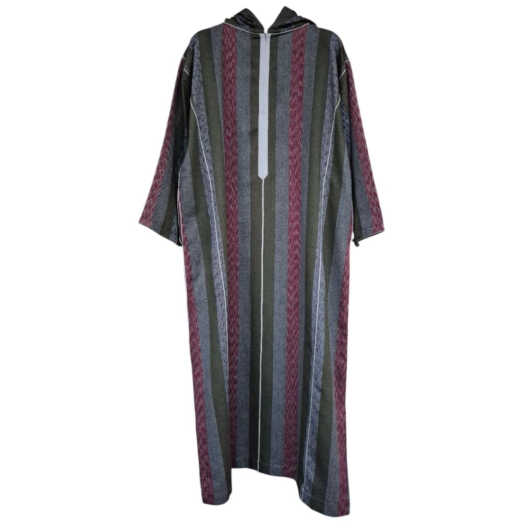 GARANSI DJELLABA.ID GAMIS UMROH BAJU MUSLIM JUBAH SHOLAT HOODIE JALABAH KAPUCONG MAROKO PRIA