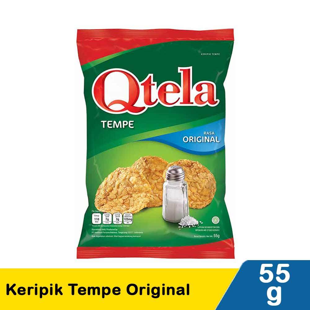 

[oddsolshop] pekanbaru/Qtela Keripik Tempe Original 55GR Halal Dari Kacang Kedelai Pilihan
