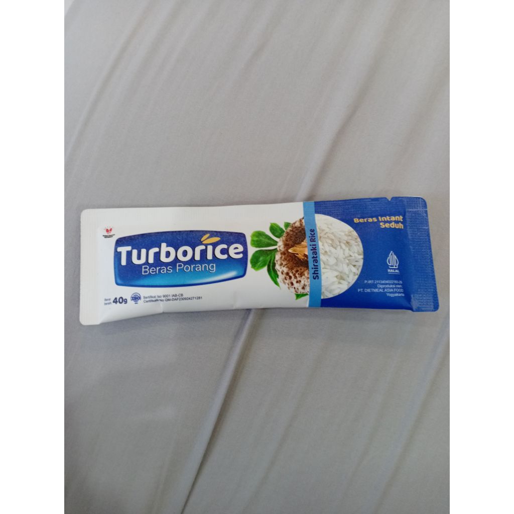 

Beras Porang Shirataki TURBORICE sacet 40 gram