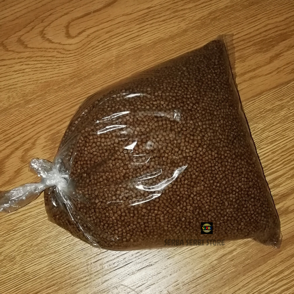 PAKAN IKAN LELE BUTIRAN KECIL / MAKANAN IKAN / PAKAN IKAN REFIL 1/2KG / VOER IKAN MULTIVITAM / PELET