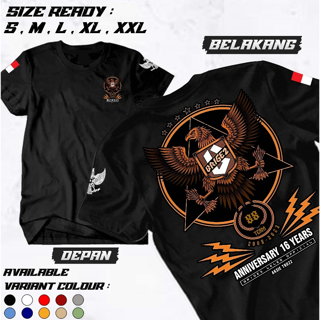 mmmkaos - Kaos Brigez Indonesia Terbaru - Baju komunitas Motor Indonesia - Kaos Ormas - Kaos Keren -
