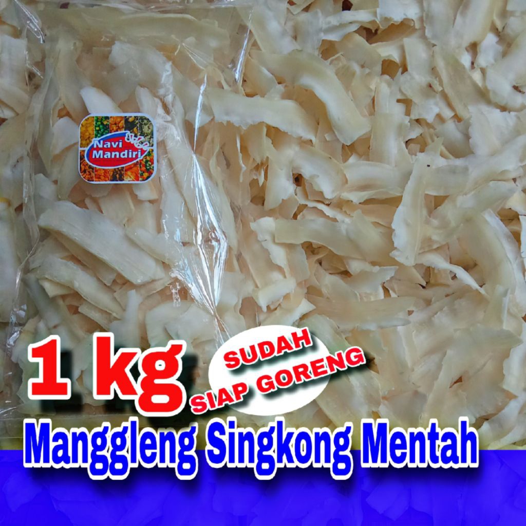 

Keripik singkong / Manggleng singkong mentah / keripik singkong / manggleng