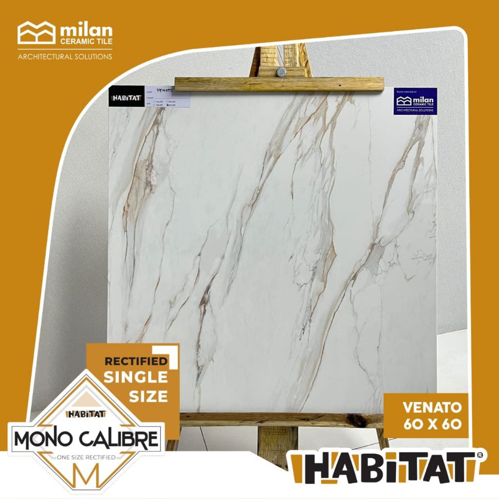 keramik cutting 60x60 Venato glosy brand Habitat