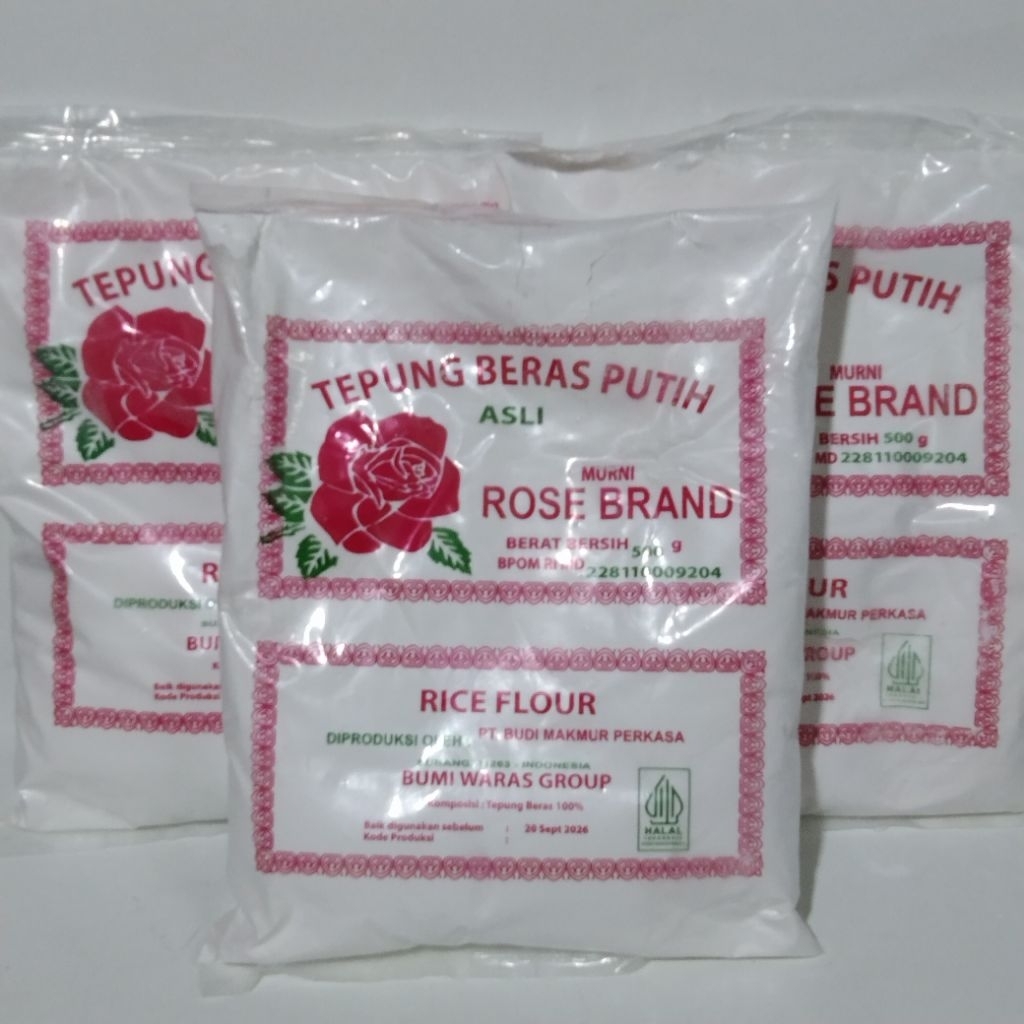 

Tepung Beras Putih Rose Brand 500gr
