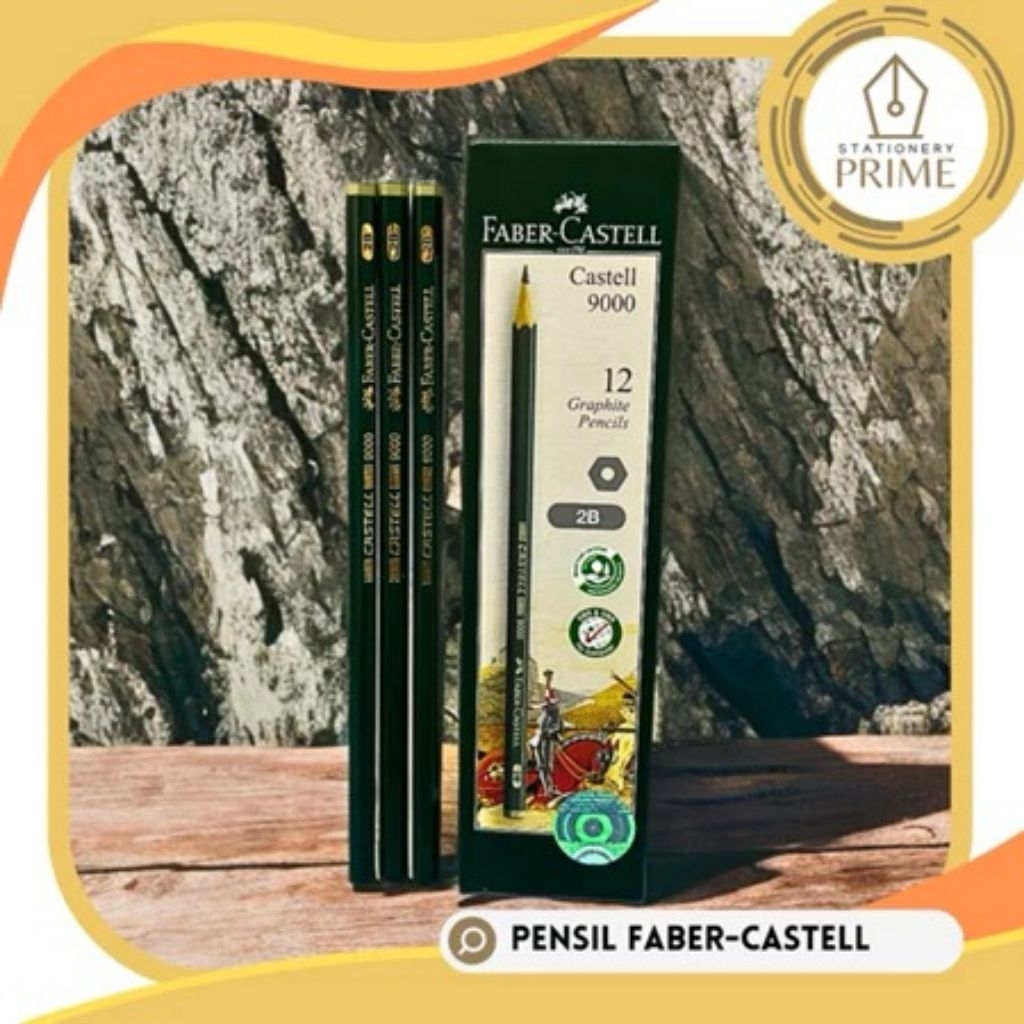 

PENSIL FABER CASTELL 2H-HB-B-2B-3B-4B-5B-6B-7B-8B