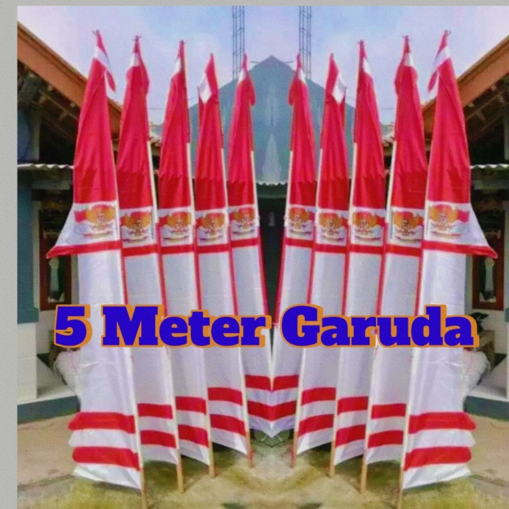 Umbul Umbul Layur Garuda 5 Meter JUMBO/Bendera umbul umbul 5 meter