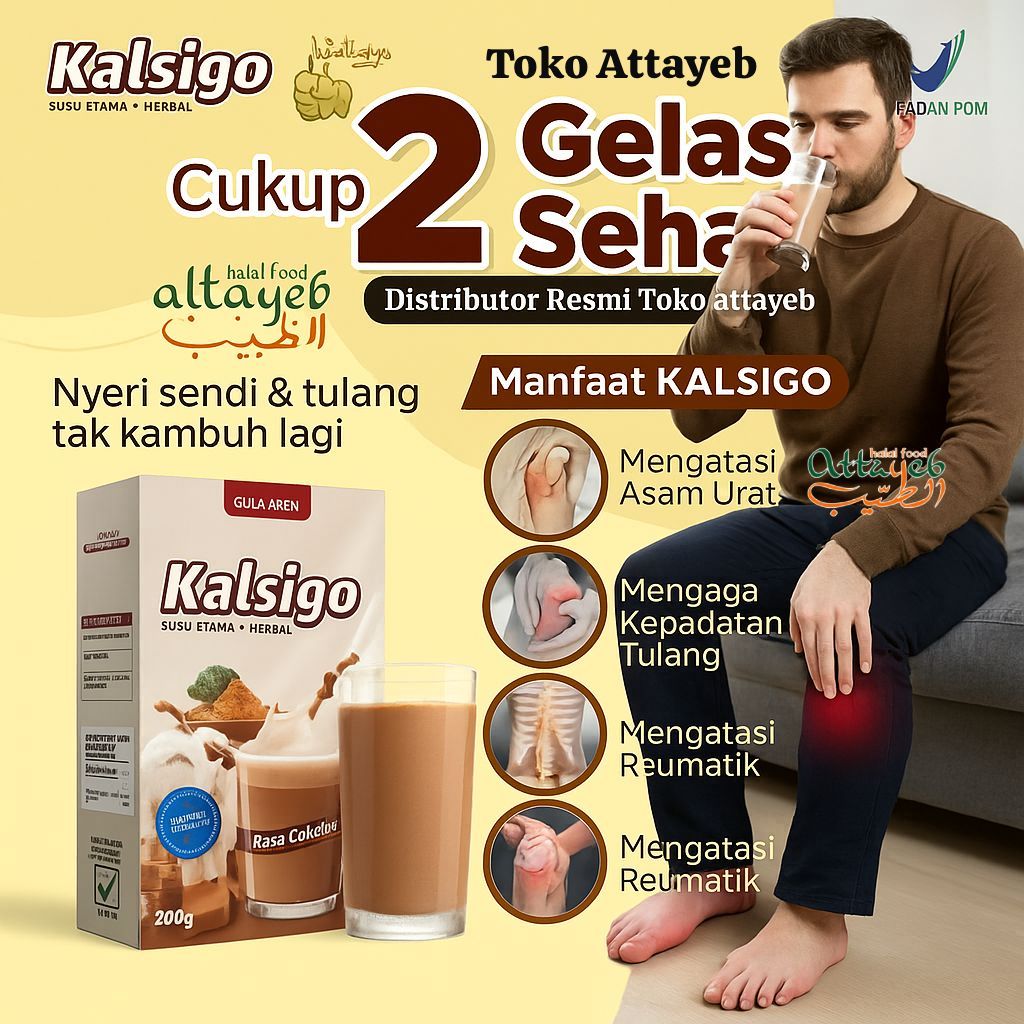 

Susu Asam Urat Susu Kambing Etawa Kalsigo Gula Aren 5 ini1 Rasa Coklat Plus Herbal Mebantu Atas Nyeri Sendi Tulang Sehat Kebali