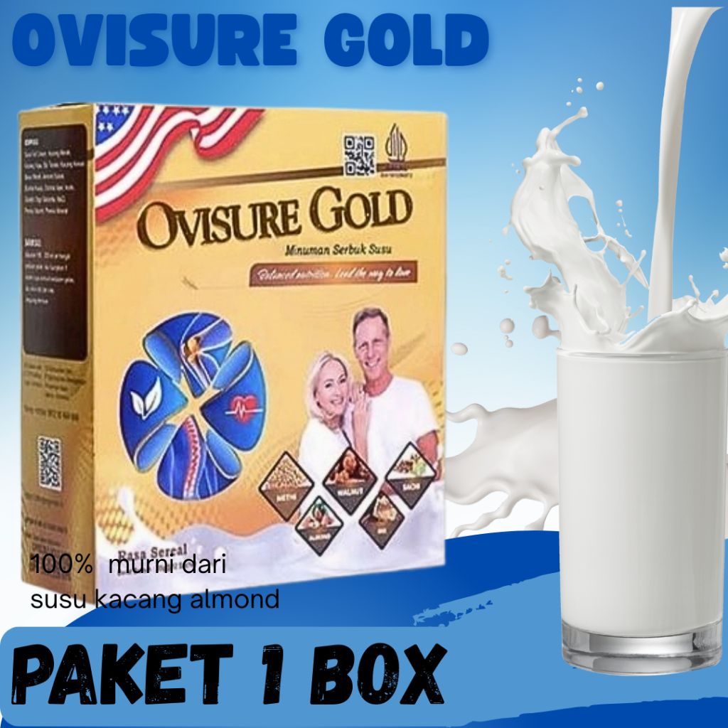 

1 BOX OVISURE GOLD ASLI ORIGINAL MILK SUSU VITAMIN TULANG DAN SENDI NYERI OTOT KERAM KEBAS ORIGINAL USA