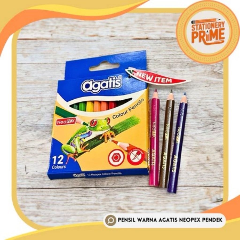 

Pensil Warna Agatis Neopex 12 Warna PENDEK
