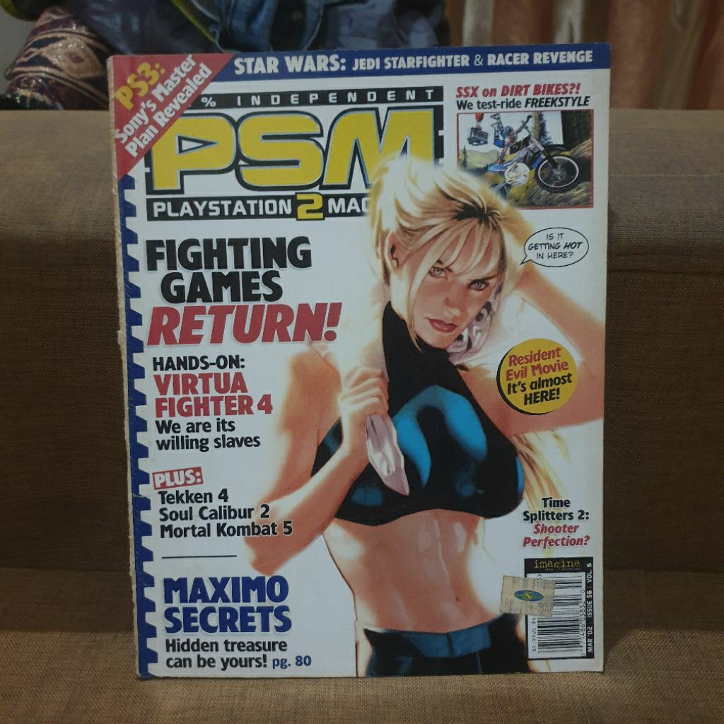 Majalah Game Vintage Import PSM Playstation 2 Magazine March 2002
