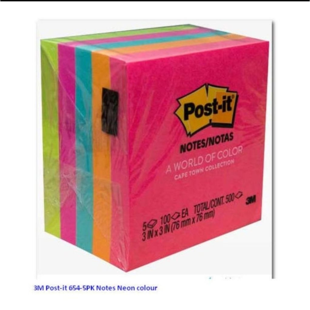

POST IT 3M STICKY NOTE NEON WARNA /WARNI