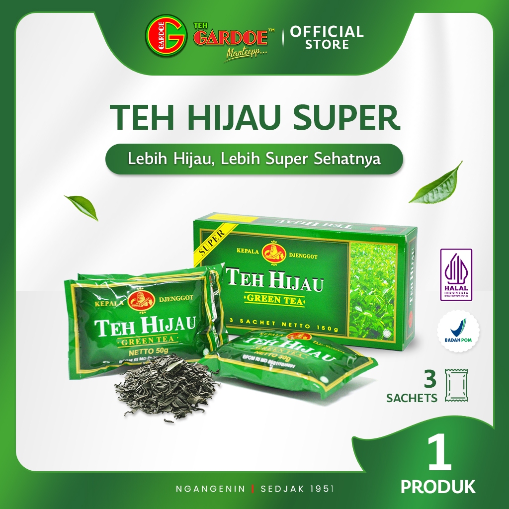 

Kepala Djenggot Teh Hijau Super 150 gr
