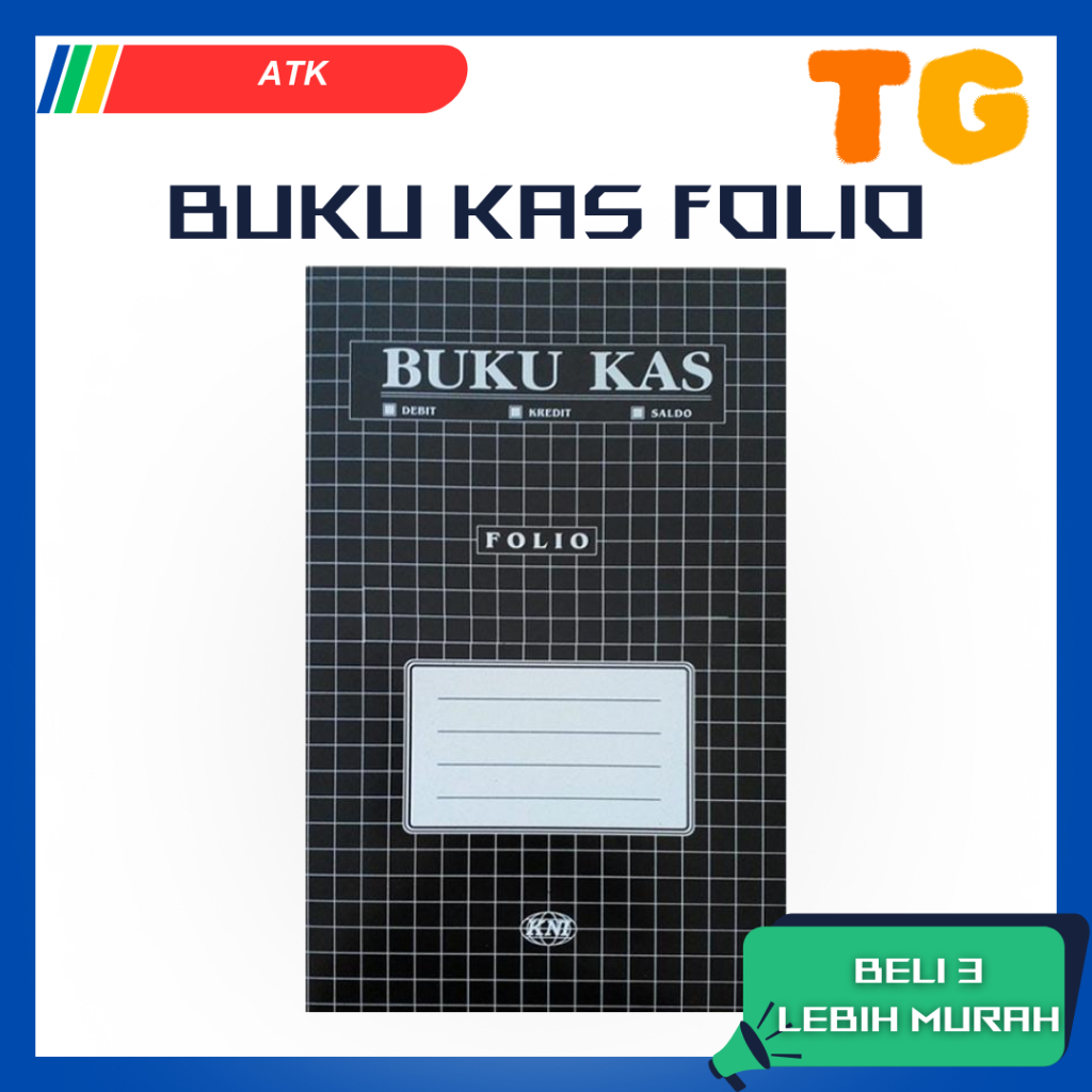 

Buku Kas Ukuran Folio / Buku Catatan Keuangan Debit Credit