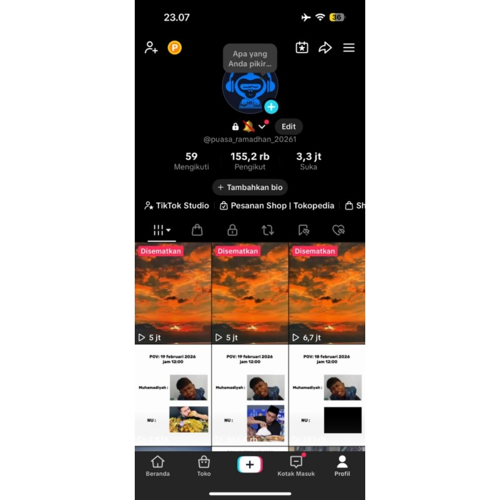 AKUN TIKTOK FOLLOWERS REAL INDONESIA