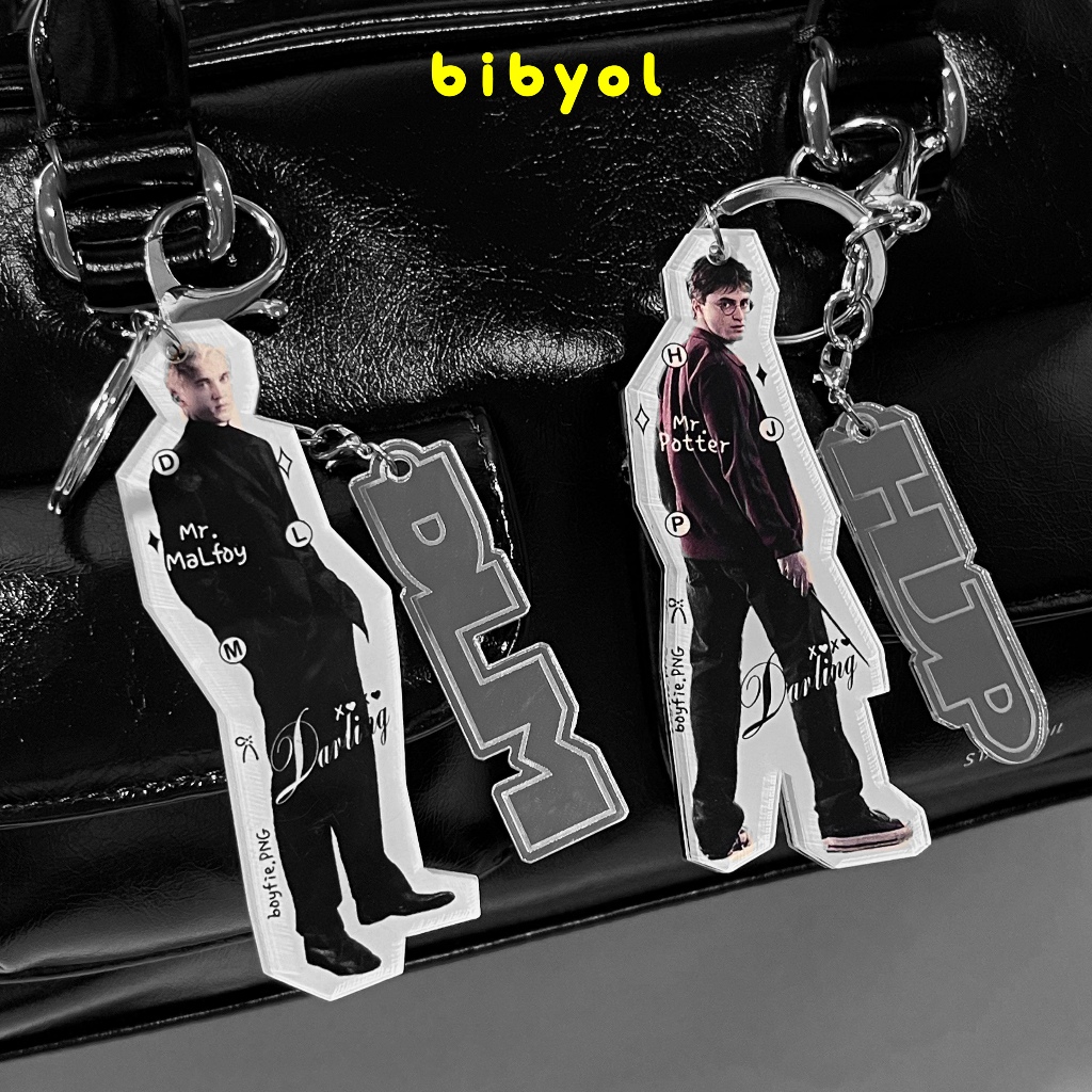 Harry Potter Draco Malfoy Acrylic Keychain Fanmerch unofficial by bibyol