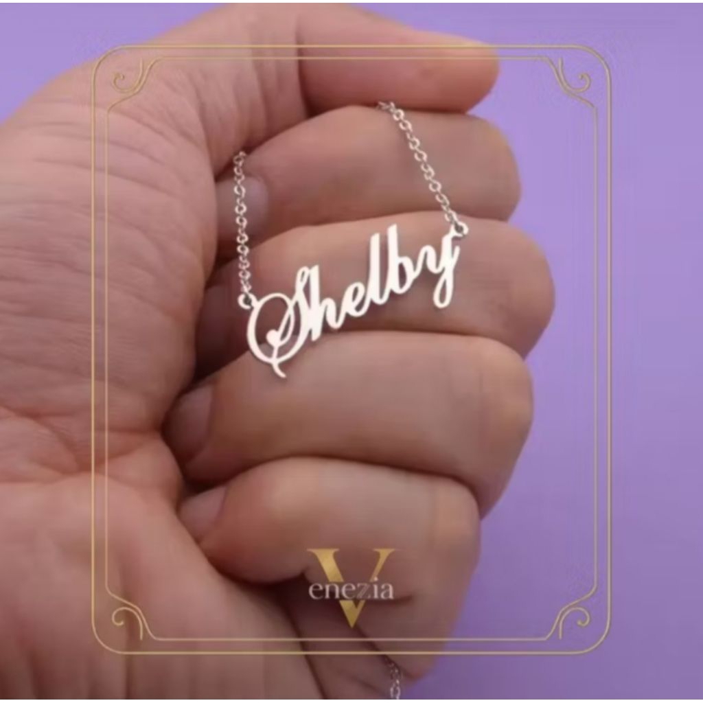 Kalung Kalung Nama Kalung Titanium Titanium Kalung Nama Titanium Kalung Ukir Nama