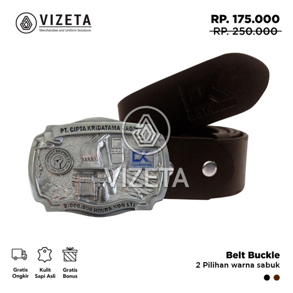 Sabuk Tambang Cipta Kridatama Merchandise Aksesoris Pakaian Ikat Pinggang Gesper Cowok Tali Sabuk Ku