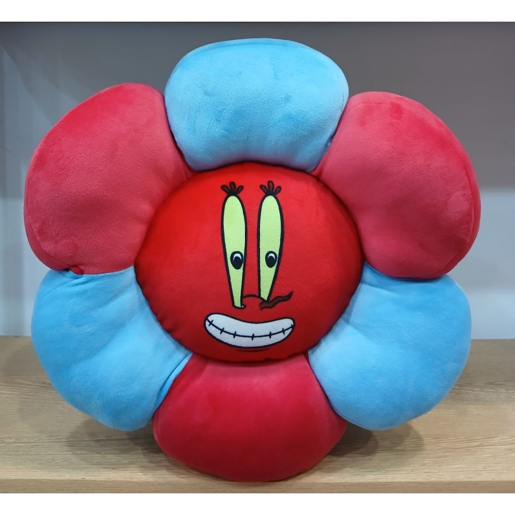 Boneka Bantal Bunga Karakter Mr Crab dan Squidward