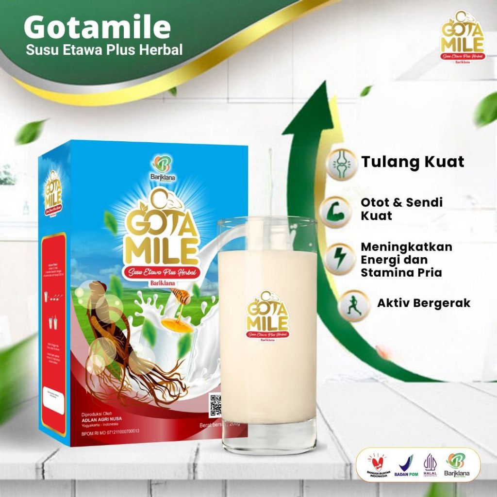 

Gotamile – Susu Etawa Plus Ginseng & Daun Kelor untuk Vitalitas Pria Tangguh