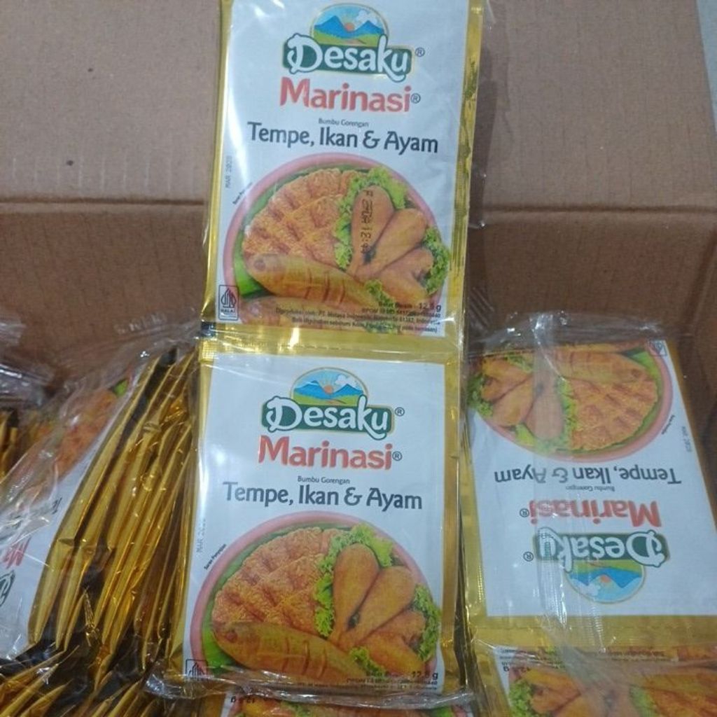 

desaku marinasi bumbu gorengan tempe, ikan dan ayam 1pak isi 12pcs