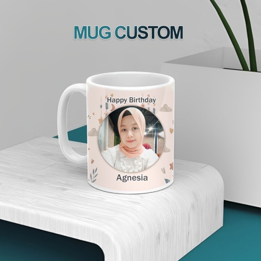 SABLON MUG CUSTOM FOTO KADO ULTAH, ANNIVERSARY, WISUDA, HAMPERS DLL