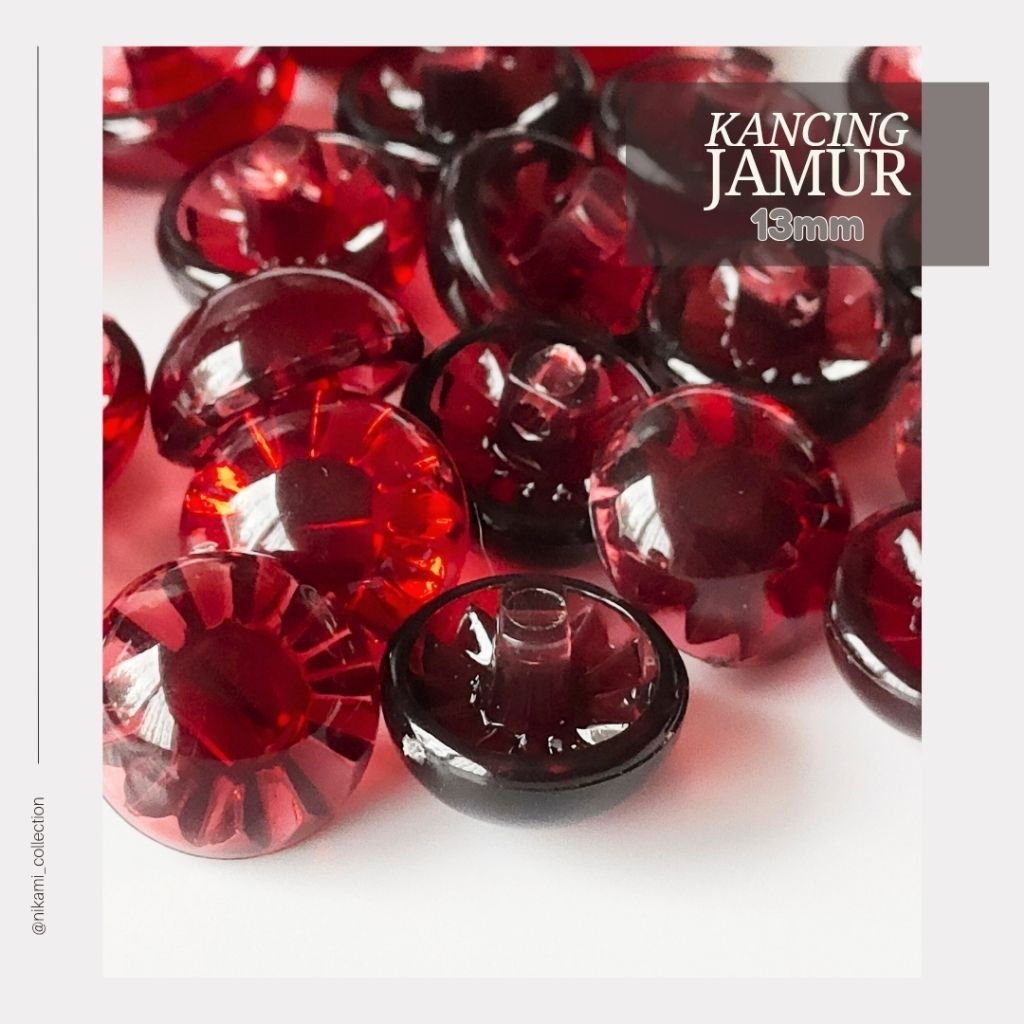 Kancing Jamur Kristal